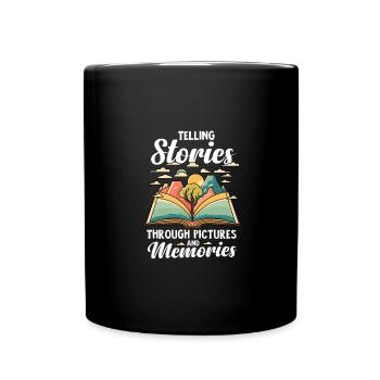 Telling Stories Trhough Pictures and Memories - Full Colour Mug - black - Front