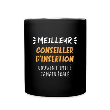 Meilleur conseiller d'insertion - Mug uni - noir - Devant
