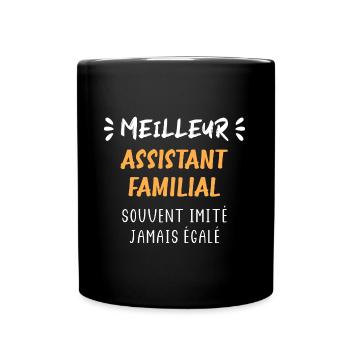 Meilleur assistant familial - Mug uni - noir - Devant