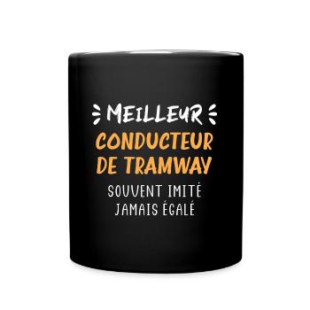 Meilleur conducteur de tramway - Mug uni - noir - Devant