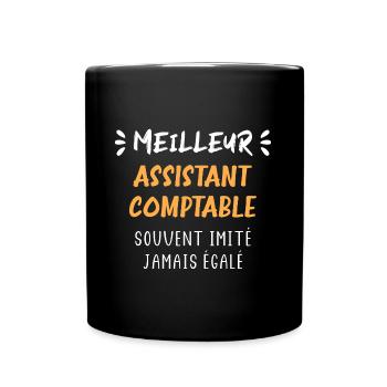 Meilleur assistant comptable - Mug uni - noir - Devant