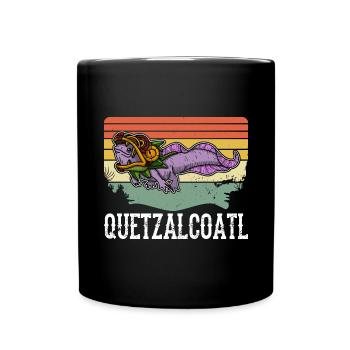 Quetzalcoatl Axolotl Mexique Divinité Aztèque - Mug uni - noir - Devant