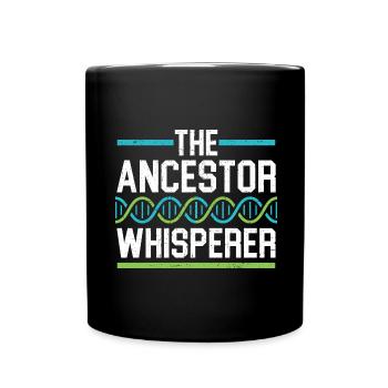 The Ancestral Whisperer Genealogy Family History - Full Colour Mug - black - Front
