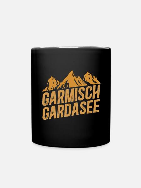 Alpenüberquerung Garmisch Gardasee - Tasse einfarbig - Schwarz