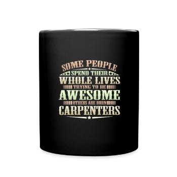 Cadeau de menuiserie Certains SppassLife essayant d’être - Mug uni - noir - Devant