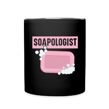 Soapologist Handmade Soap Soap Soap Maker - Full Colour Mug - black - Front