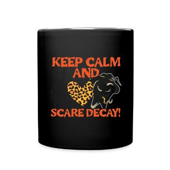 Keep calm and scare rot! - Full Colour Mug - black - Front