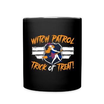 Witch Patrol: Trick or Treat! Salle du policier - Mug uni - noir - Devant