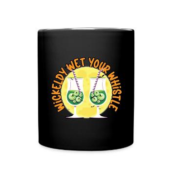 Wicked Wet Pipe Bartender Halloween - Full Colour Mug - black - Front
