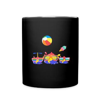 Holiday, Colorful, Color, Family, Splashes of Color - Full Colour Mug - black - Front