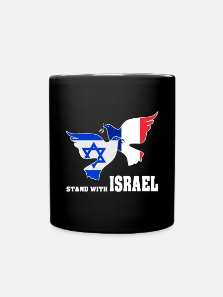 France Israël Colombes de la Paix - Mug uni - noir
