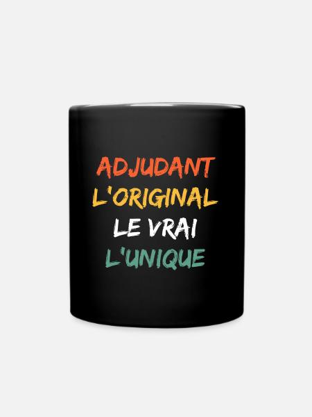 adjudant - Mug uni - noir