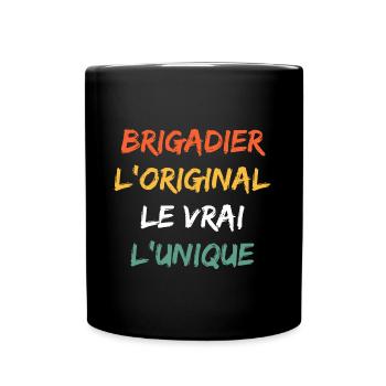 brigadier - Mug uni - noir - Devant