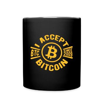 citation bitcoin - Mug uni - noir - Devant