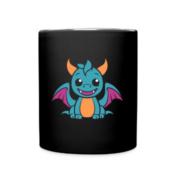 Baby Dragon - Full Colour Mug - black - Front