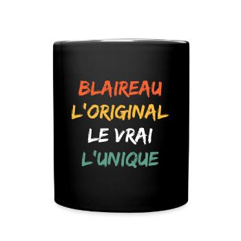 blaireau - Mug uni - noir - Devant