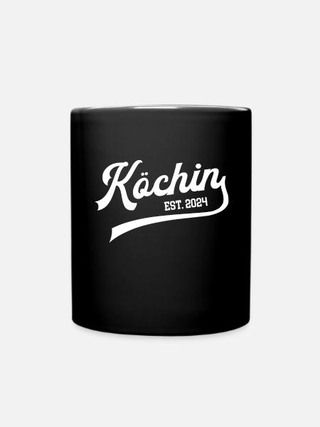 Köchin 2024 Ausbildung Lehre Bestanden Gastronomie - Tasse einfarbig - Schwarz