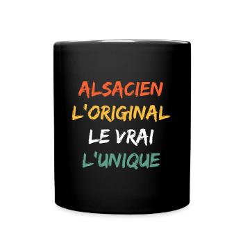 alsacien - Mug uni - noir - Devant