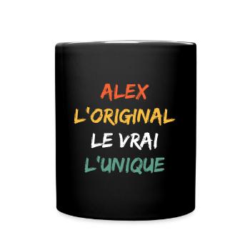 alex - Mug uni - noir - Devant
