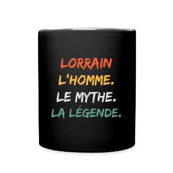 lorrain - Mug uni - noir - Devant