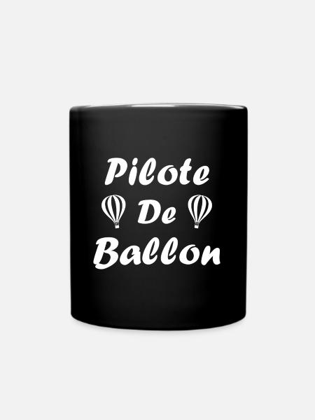 Humour Montgolfière - Mug uni - noir