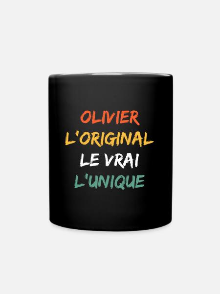 olivier - Mug uni - noir