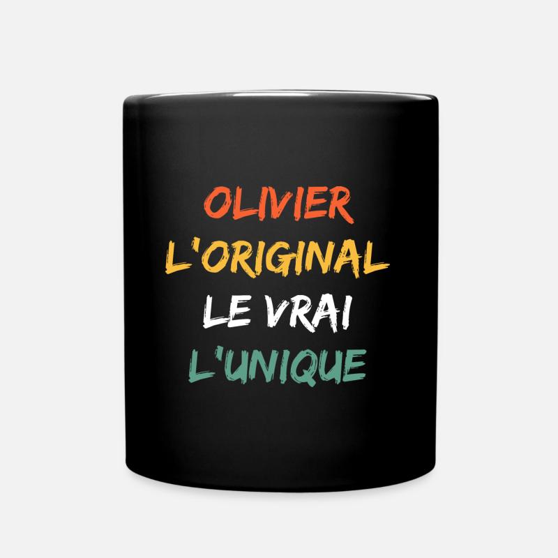 olivier - Mug uni - noir