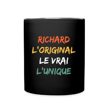 richard - Mug uni - noir - Devant