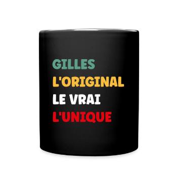 Super Gilles - Mug uni - noir - Devant