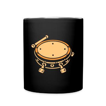 Humour tambour batucada - Mug uni - noir - Devant