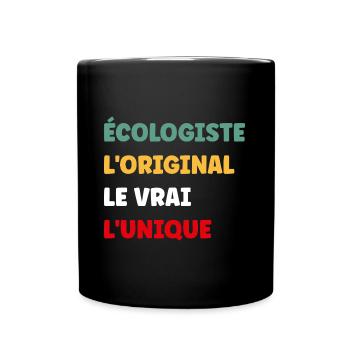 Humour écologiste - Mug uni - noir - Devant