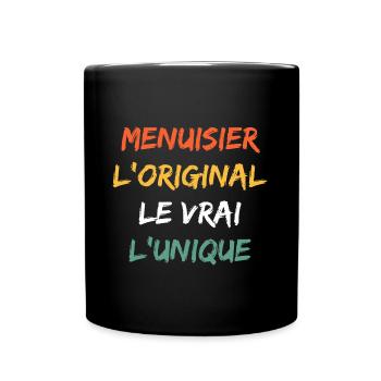 menuisier - Mug uni - noir - Devant