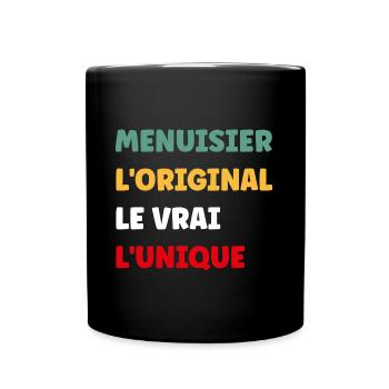 menuisier - Mug uni - noir - Devant