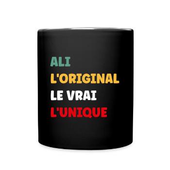 L'original le vrai l'unique ali - Mug uni - noir - Devant