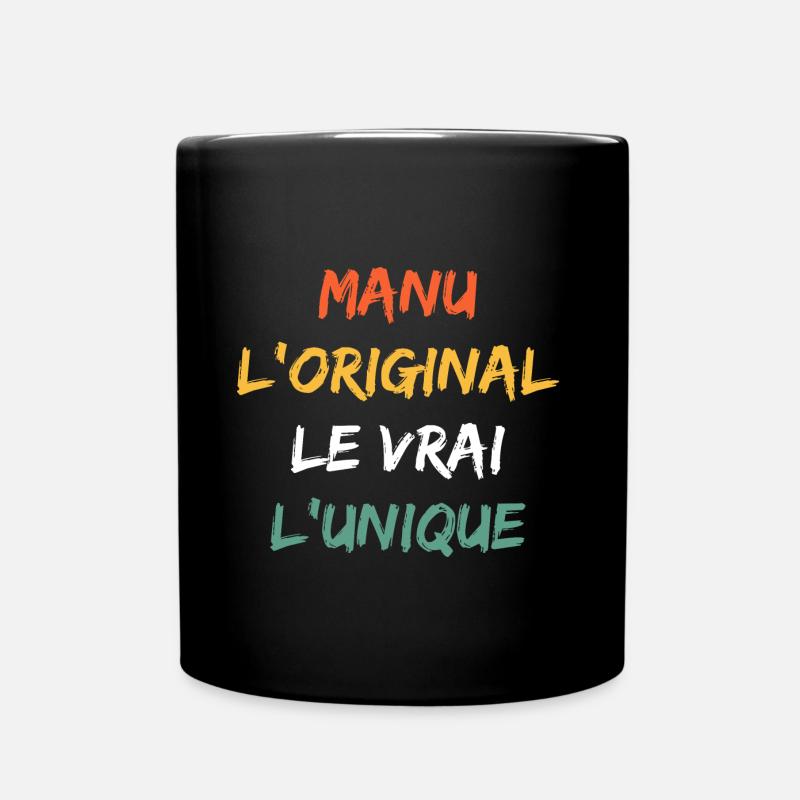 Manu - Mug uni - noir