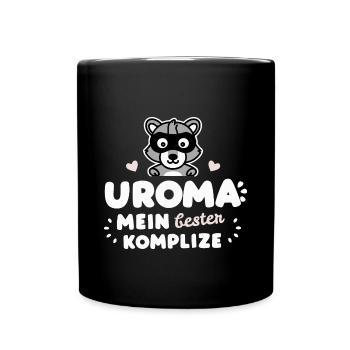 Uroma Komplize Geburtstag Urgroßmutter Muttertag - Tasse einfarbig - Schwarz - Vorne