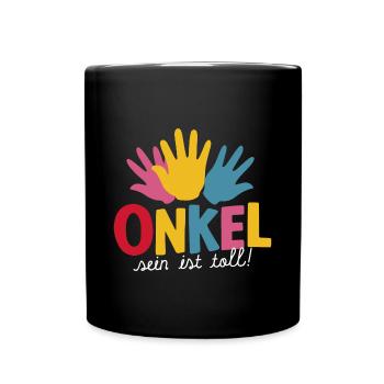 Onkel-Toll Beste Wahl Cool Liebe Ehre - Tasse einfarbig - Schwarz - Vorne