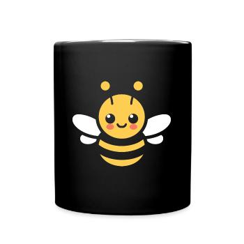 Bee - Full Colour Mug - black - Front