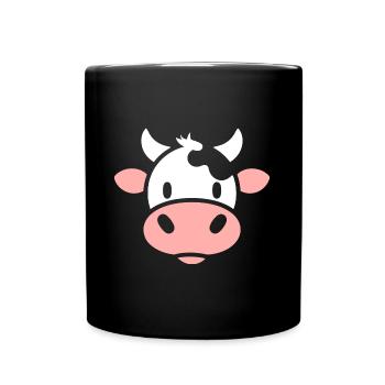 vache - Mug uni - noir - Devant