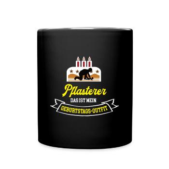 Pflasterer Geburtstag Geburtstagsgeschenk Handwerk - Tasse einfarbig - Schwarz - Vorne