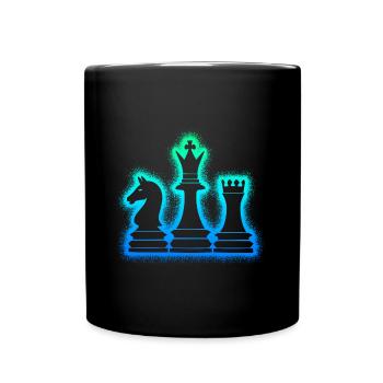 Chess Pieces Chess Set Men Children Chess - Full Colour Mug - black - Front