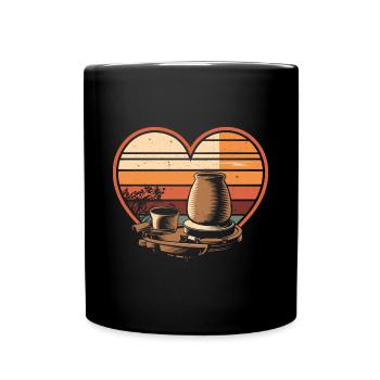 Pottery Pottery - Full Colour Mug - black - Front