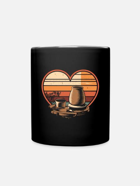 Töpfer Töpfern - Tasse einfarbig - Schwarz