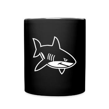 Requin - Mug uni - noir - Devant