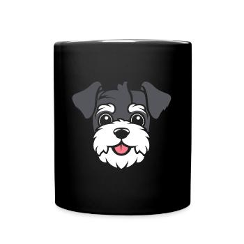 Schnauzer - Full Colour Mug - black - Front