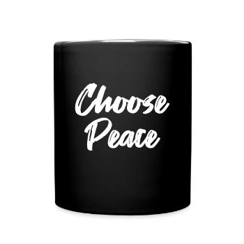 Choisissez la paix - Mug uni - noir - Devant