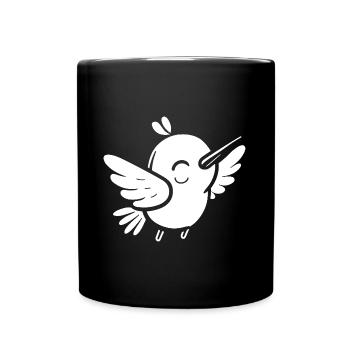 Kolibri - Tasse einfarbig - Schwarz - Vorne