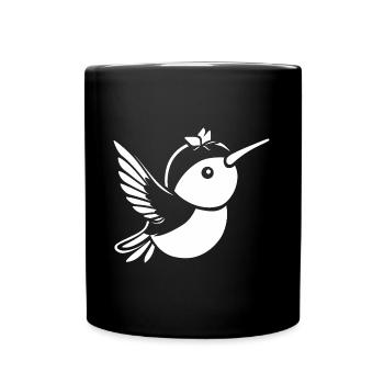 Kolibri - Tasse einfarbig - Schwarz - Vorne