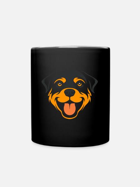 Rottweiler - Tasse einfarbig - Schwarz