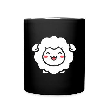 Sheep - Full Colour Mug - black - Front